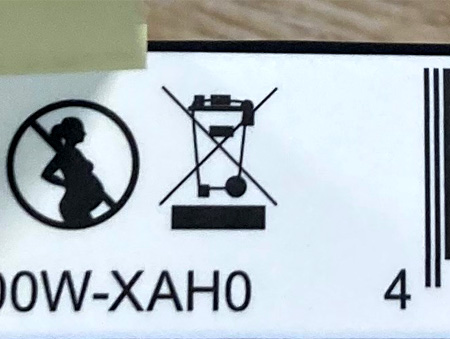 icona bidoncino barrato